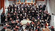 Hochkonzentriert sind die Musikerinnen und Musiker, die Sänger und Sängerinnen bei der Generalprobe zu dem Händel-Oratorium „Samson“ .