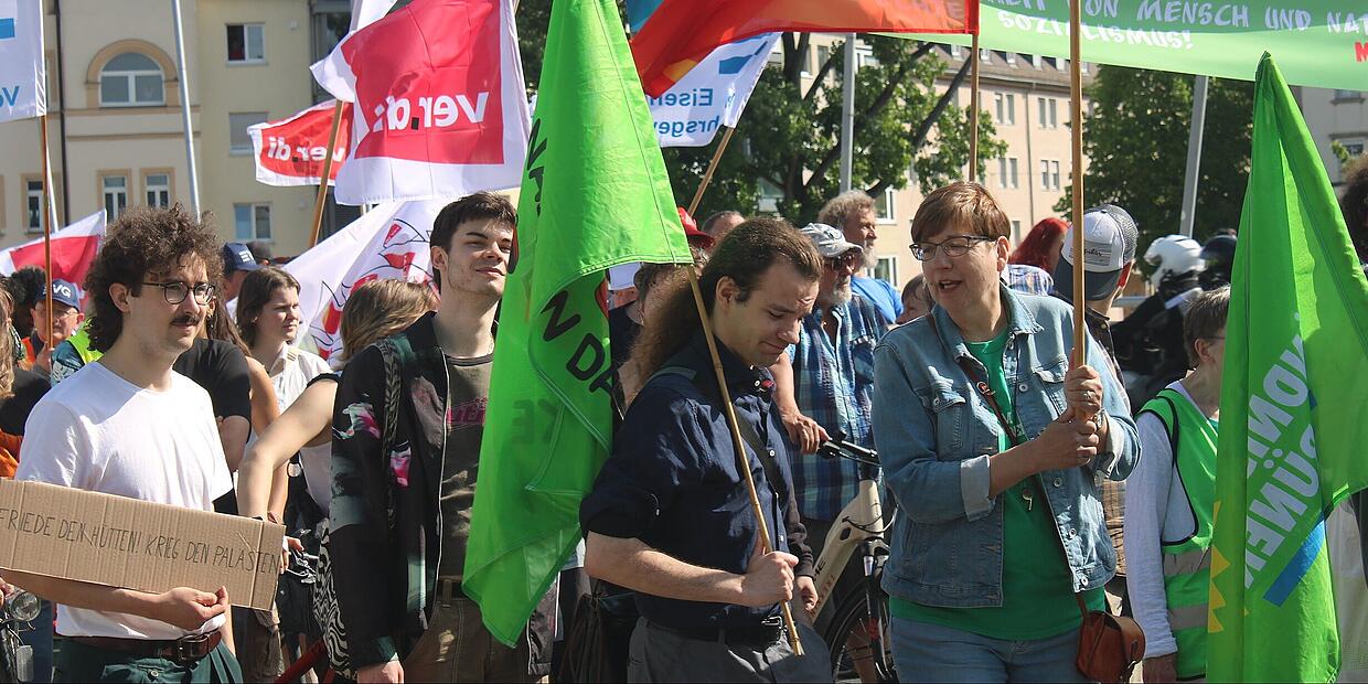 Bamberg Am Tag der Arbeit 1. Mai gehen Tausende auf die Straße