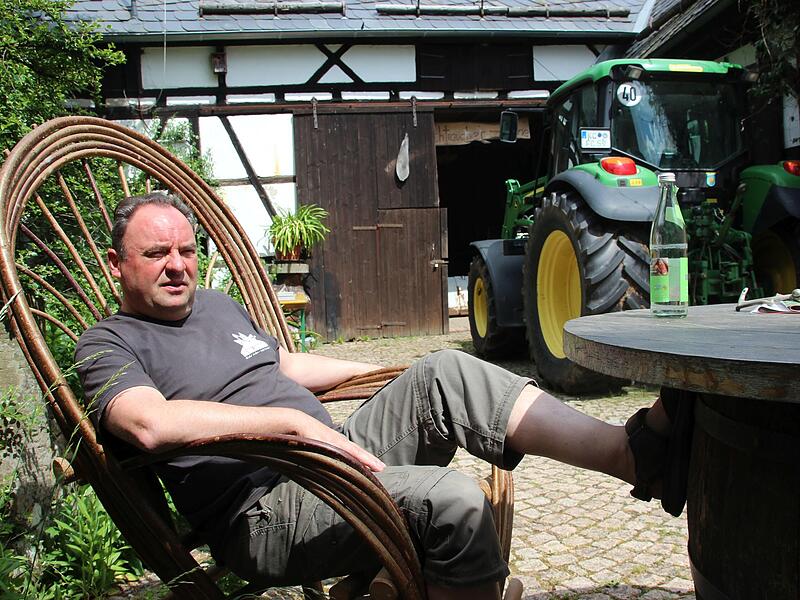 Michael Pöhnlein, der ehemalige Bürgermeister von Nordhalben, im Gespräch. Michael Pöhnlein, der ehemalige Bürgermeister von Nordhalben, im Gespräch.