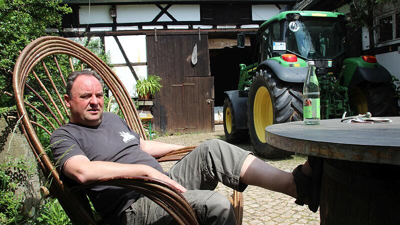 Michael P&ouml;hnlein, der ehemalige B&uuml;rgermeister von Nordhalben, im Gespr&auml;ch.