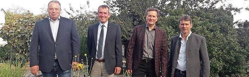 Der Lions Club Kronach hat einen neuen Präsidenten: Das Bild zeigt von links Christian Mitter (Vizepräsident), Fritz Maier (Präsident), Karl-Peter Wittig (Past Präsident) und Ulrich Dautel (Sekretär).