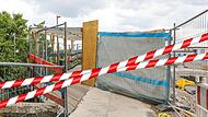 Die Piasten-Behelfsbr&uuml;cke wird beim Annafest t&auml;glich ab 13 Uhr komplett gesperrt. Foto: Barbara Herbst,Forchheim & Fr&auml;nkische Schweiz