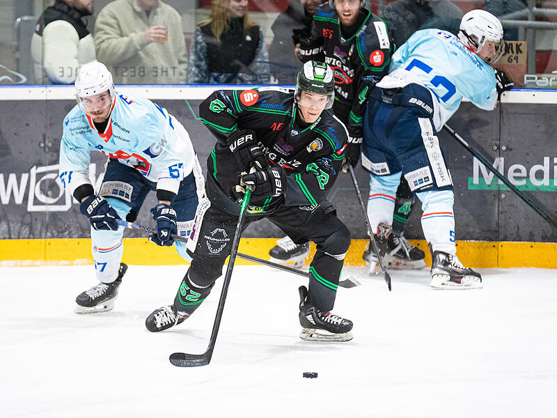 Strahlte f&uuml;r seine H&ouml;chstadt Alligators gegen die Heilbronner Falken offensive Gefahr aus: Max Jelavic.