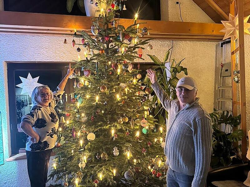 Johanna (und Freddy) AlbrechtChristbaum loben Pinzberg 2024