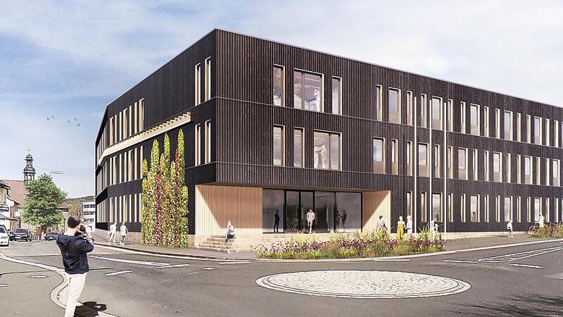 &bdquo;Karbonisiertes Holz&ldquo; gibt dem Geb&auml;ude mit inneren Werten ein unverwechselbares Gesicht.