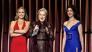 Emily Blunt (l-r), Meryl Streep und Anne Hathaway Emily Blunt (l-r), Meryl Streep und Anne Hathaway