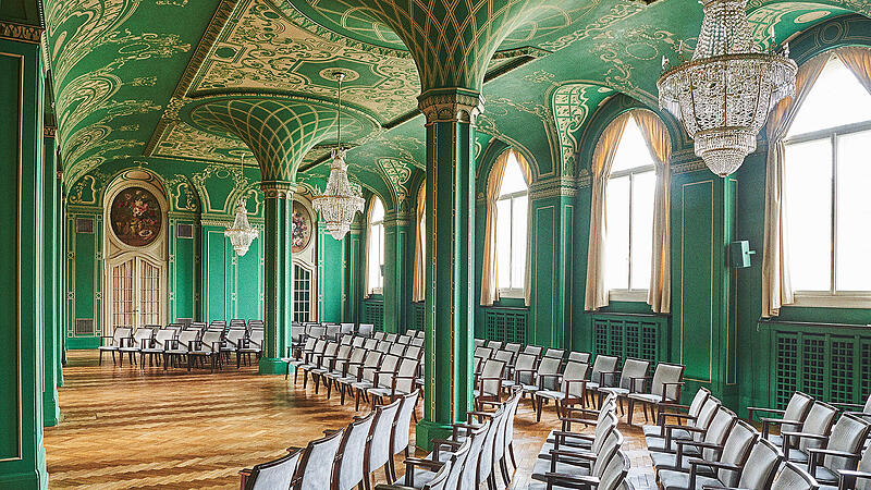 Der Gr&uuml;ne Saal im Regentenbau diente als Drehort.