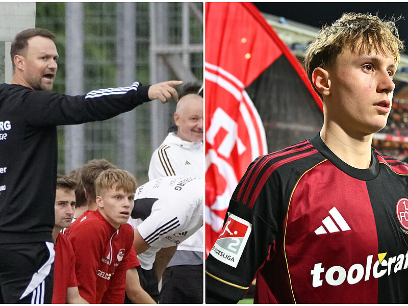 Calle Schiebel trainierte Marko Soldic in der D-Jugend des 1. FC N&uuml;rnberg. Jetzt hat der 16-J&auml;hrige einen langfristigen Vertrag beim Club unterschrieben.