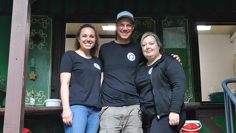 Betreiber-Trio: Mona Sokol, Sebastian H&ouml;sch und  Kathrin Gr&uuml;ner (von links).Forchheim & Fr&auml;nkische Schweiz