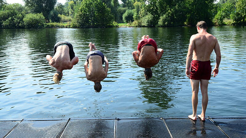 Hitzegeplagte Bamberger zieht es jeden Sommer an die unterschiedlichsten Badeseen in der Region. Doch die Abk&uuml;hlung im kalten Wasser ist hier nicht ganz ungef&auml;hrlich.