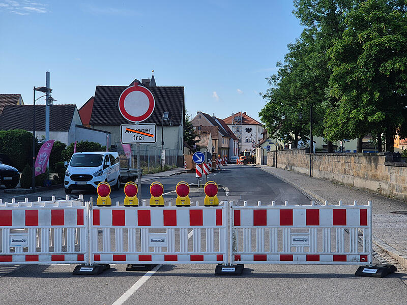 Baustelle in Reckendorf: Die Fertigstellung ist f&uuml;r 2027 geplant
