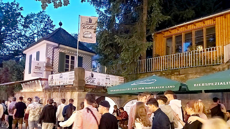 Weiherer Jubil&auml;ums-Bier aus Bamberger Land auf Erlanger Bergkirchweih 2024