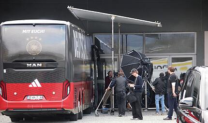 Das DFB-Team drehte in Hirschaid.