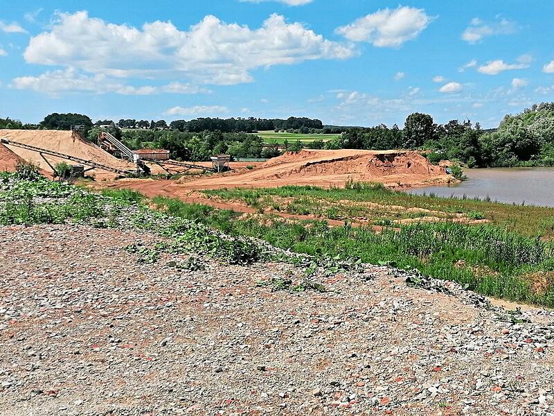 Am Baggersee soll der Sandabbau Richtung Dormitz weitergehen.