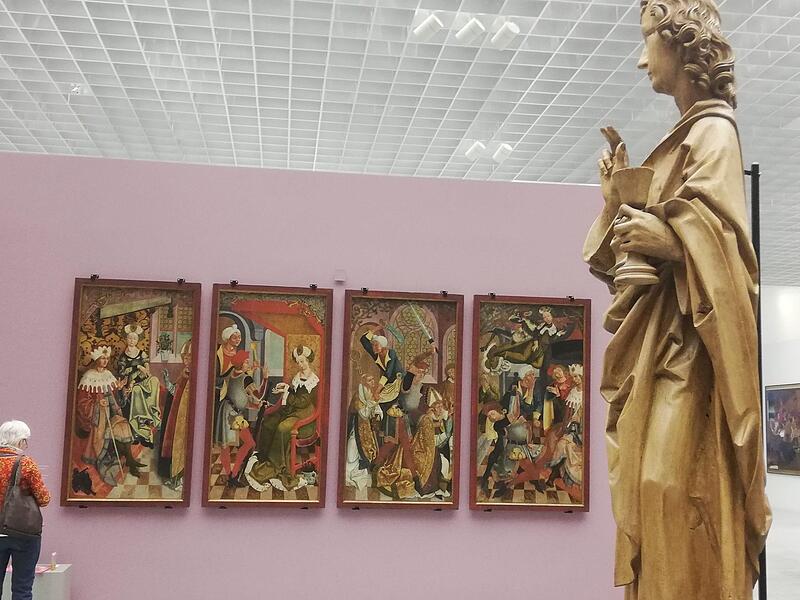 Sonderausstellung: Riemenschneider trifft Sto&szlig; - Schnittpunkt M&uuml;nnerstadt.