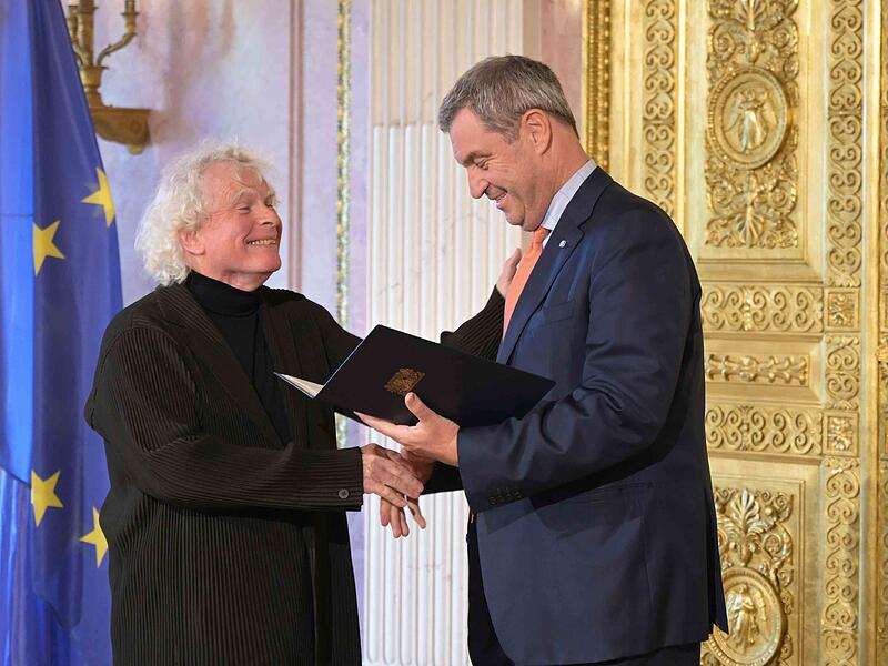 Verleihung Maximiliansorden an Dirigenten Simon Rattle