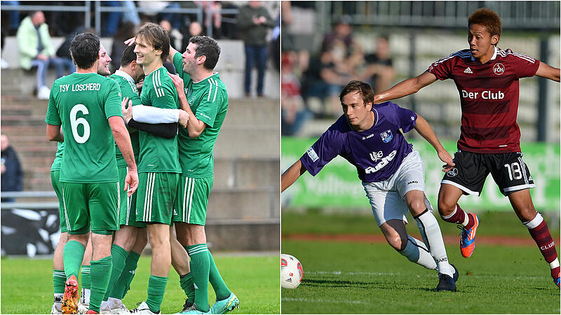 Rechts im Jahr 2012 f&uuml;r den FC Eintracht gegen N&uuml;rnberg II mit Hiroshi Kiyotake, links im November 2025 im Lonnerstadter Trikot: Markus Fischer hat sein Gef&uuml;hl im Fu&szlig; am Sonntag in der Kreisliga ER/PEG unter Beweis gestellt.