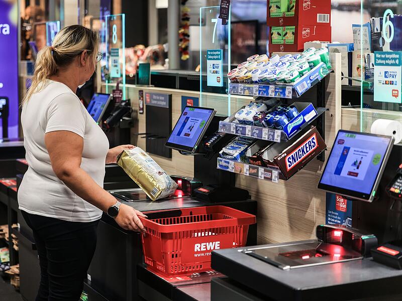 Rewe - Selbstbedienungskasse