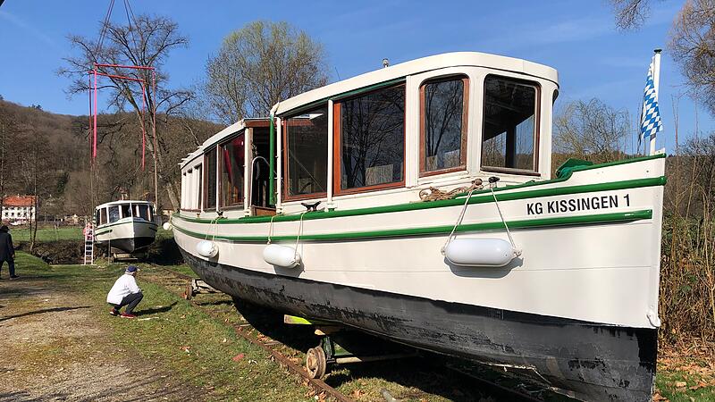 Beide "Dampferle" vor dem Ablassen ins Wasser Beide "Dampferle" vor dem Ablassen ins Wasser