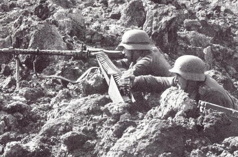 Sinnloses Morden: MG-Stellung 1942 in Stalingrad