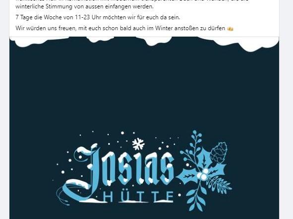 Josiasgarten Coburg im Winter als Hütte mit Zelt geöffnet Josiasgarten Coburg im Winter als Hütte mit Zelt geöffnet