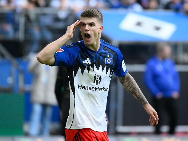 Luka Vuskovic vom Hamburger SV