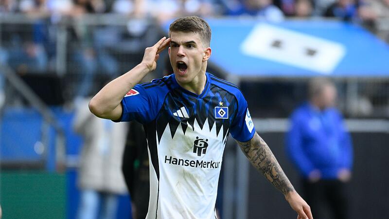 Luka Vuskovic vom Hamburger SV