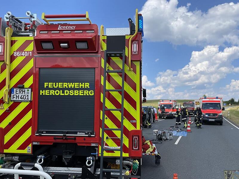 Die Straße wurde komplett gesperrt.
