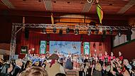 Prinzessin Kristina I in Begleitung der Prinzengarde
