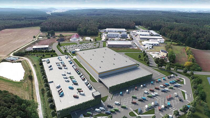 Das sind die Pläne von Amazon für das Verteilzentrum in Limbach. Visualisierung: P3 Logistic Parks Das sind die Pläne von Amazon für das Verteilzentrum in Limbach. Visualisierung: P3 Logistic Parks
