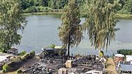 Brand auf Campingplatz