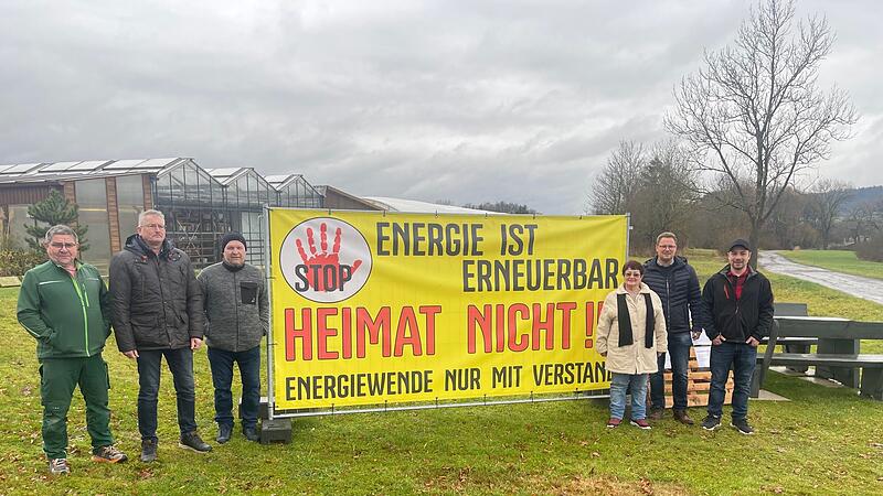 Protest gegen Photovoltaik-Anlage bei Neuenmarkt