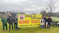 Protest gegen Photovoltaik-Anlage bei Neuenmarkt