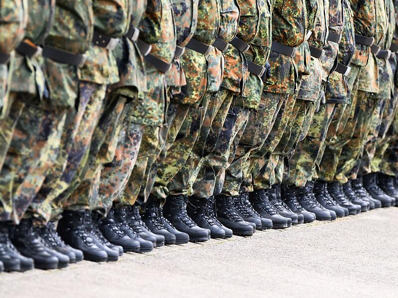 Soldaten beim Appell