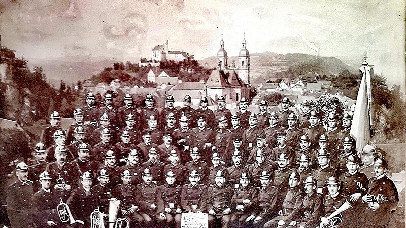 Das war die G&ouml;&szlig;weinsteiner Feuerwehr zum Jubil&auml;um 1913.Forchheim & Fr&auml;nkische Schweiz