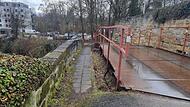 Die Br&uuml;cke zum Spitalgarten ist einem sanierungsbed&uuml;rftigen Zustand.Forchheim & Fr&auml;nkische Schweiz