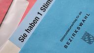 Briefwahlunterlagen für die Landtags- und Bezirkswahlen 2023 in Bayern.