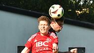 Der Lichtenfelser Felix Lausch (vorne) kehrt nach einer Verletzung zum wichtigen Spiel gegen die DJK Hain wieder in  den Kader zurück.