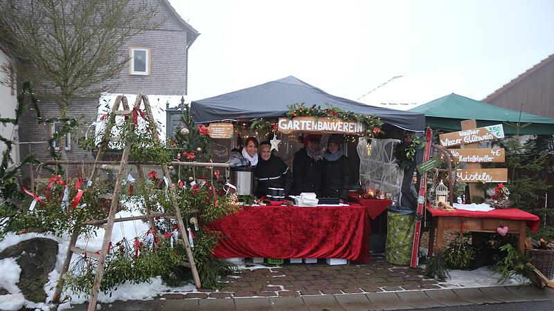 Der Stand des Gartenbauvereins beim letzten Adventsmarkt