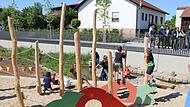 Sichtbar anziehend: die neue Ortsmitte von Breitengüßbach.