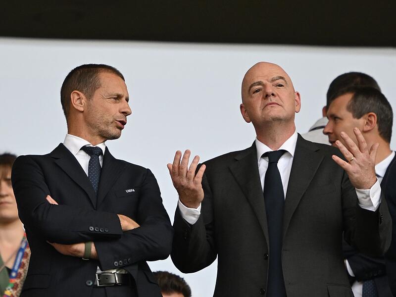 Aleksander Ceferin und Gianni Infantino Aleksander Ceferin und Gianni Infantino