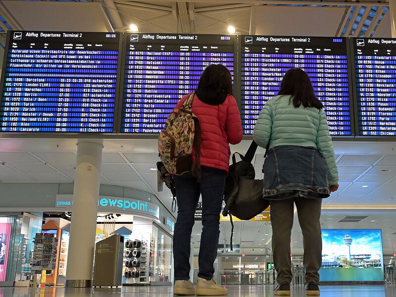 Pilotenstreik bei der Lufthansa - München Pilotenstreik bei der Lufthansa - München
