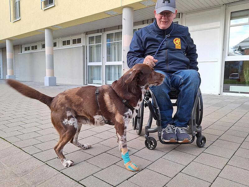 Christian Fee&szlig; und sein &bdquo;bester Kumpel&ldquo; Hund WilliForchheim & Fr&auml;nkische Schweiz