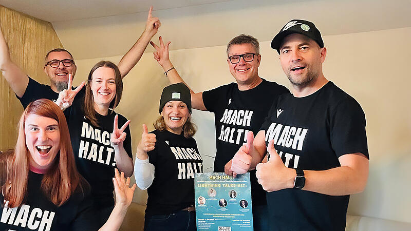 Die M&auml;nner und Frauen hinter dem Bamberger Hackathon haben Lust auf die Zukunft.Bockbieranstich Schlenkerla