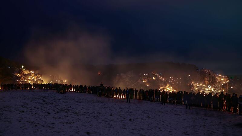 Lichterfest zum Abschluss des Festes &laquo;Ewige Anbetung&raquo;