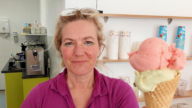 Neuestes Eisdomizil in Forchheim: Vorbeigeschaut bei Brigitte Frey-H&uuml;bschmann  in ihrer Fr&auml;nkischen Eiswerkstatt in der Birkenfelderstra&szlig;e.Forchheim & Fr&auml;nkische Schweiz