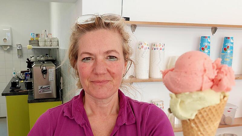 Neuestes Eisdomizil in Forchheim: Vorbeigeschaut bei Brigitte Frey-H&uuml;bschmann  in ihrer Fr&auml;nkischen Eiswerkstatt in der Birkenfelderstra&szlig;e.Forchheim & Fr&auml;nkische Schweiz