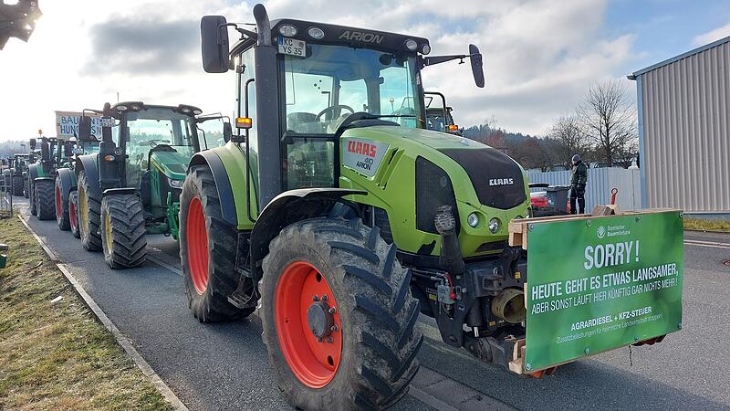 Bauernprotest in KronachBauernprotest in Kronach