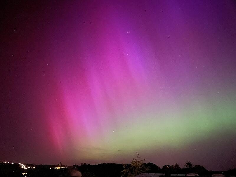 Polarlichter über Kronach 2024Polarlichter über Kronach