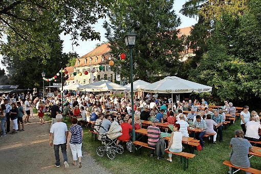 Festbetrieb im Innenhof der Oberen Saline.